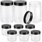 Clear Plastic Storage Jars 27oz and 8oz Containers for Household Use